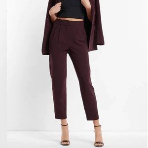 Express Super High Waisted Pleated Ankle Pants
